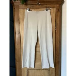 Piece of Cloth Jules Pull On Pant Wide Leg Elastic Waist Buff Size Medium